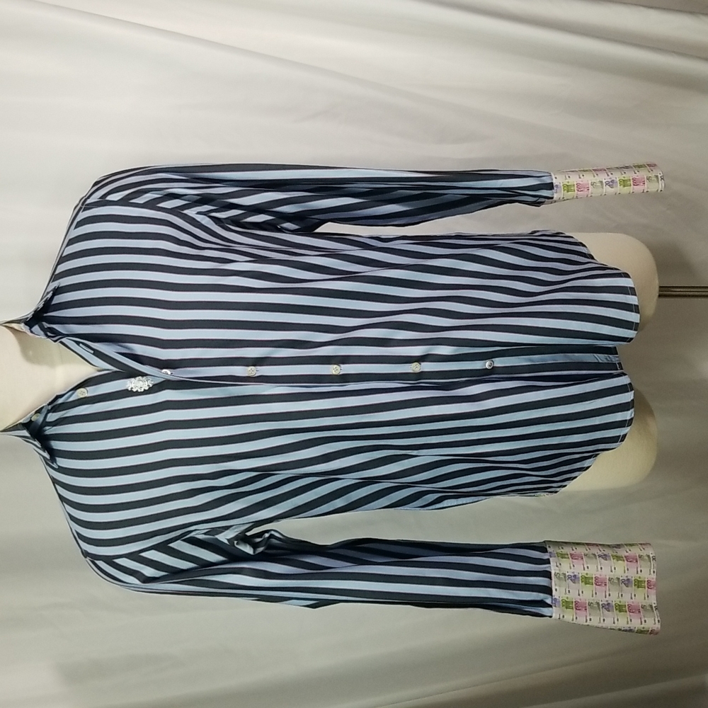 ROBERT GRAHAM MENS STRIPED DRESS SHIRT IN SIZE MEDIUM